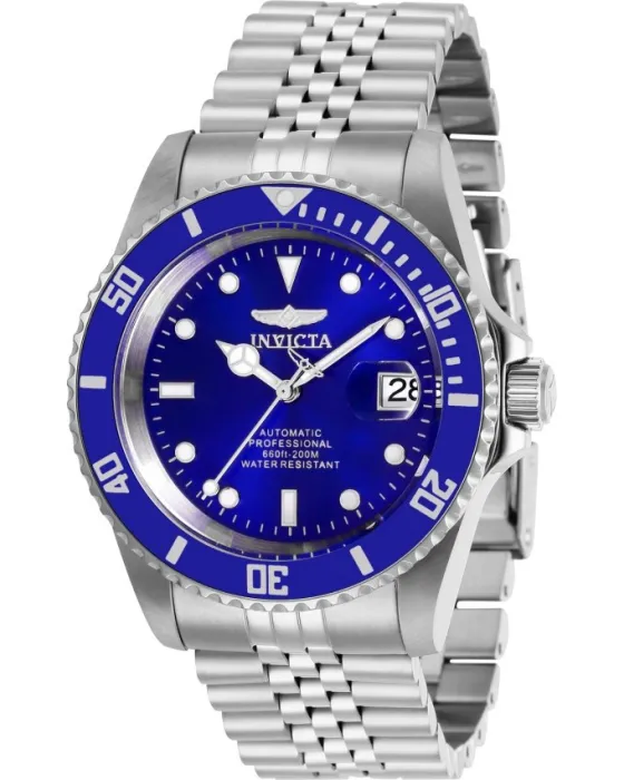 Men's watch Invicta Pro Diver Automatic 29179, Blue dial, Bracelet in Stainless Steel