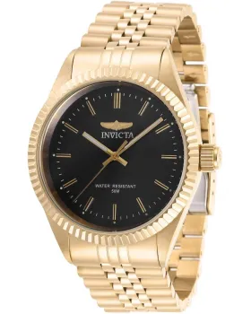 Ανδρικό ρολόι Invicta Specialty 29383, Μαύρο καντράν, Μπρασελέ από Ανοξείδωτο ατσάλι