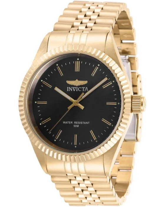 Ανδρικό ρολόι Invicta Specialty 29383, Μαύρο καντράν, Μπρασελέ από Ανοξείδωτο ατσάλι