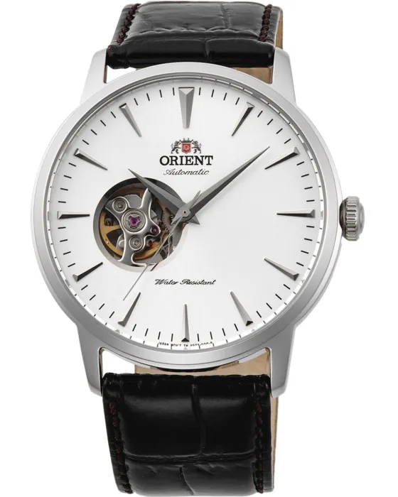 Ανδρικό ρολόι Orient Contemporary Automatic FAG02005W0, Λευκό καντράν, Λουρί από Δερμάτινο