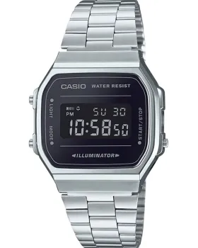 Ανδρικό / Γυναικείο ρολόι Casio Collection A168WEM-1EF, LCD καντράν, Μπρασελέ από Ανοξείδωτο ατσάλι