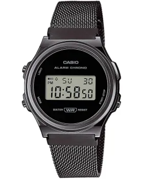 Ανδρικό / Γυναικείο ρολόι Casio Collection A171WEMB-1AEF, Χρυσό καντράν, Μπρασελέ από Ανοξείδωτο ατσάλι