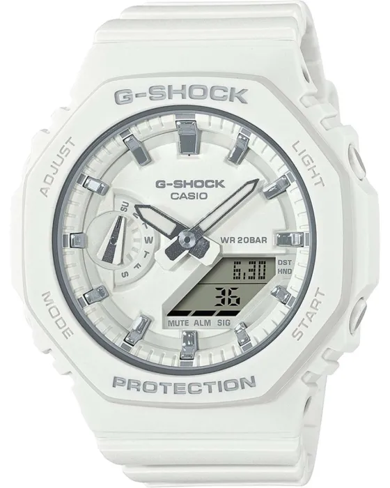 Ανδρικό ρολόι Casio G Shock GMA-S2100-7AER, Λευκό καντράν, Λουρί από Καουτσούκ