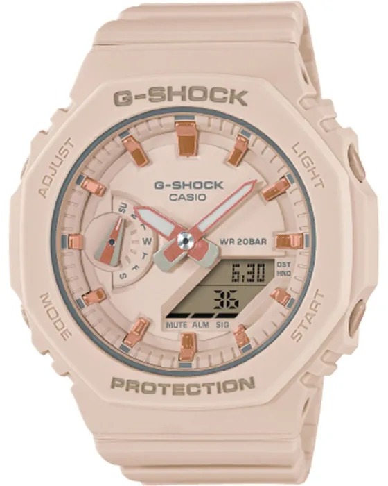 Ανδρικό / Γυναικείο ρολόι Casio G-Shock GMA-S2100-4AER, Μπεζ καντράν, Λουρί από Καουτσούκ