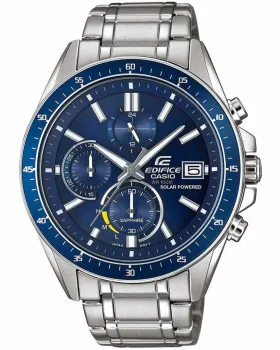 Ανδρικό ρολόι Casio Edifice Chronograph EFS-S510D-2AVUEF, Μπλε καντράν, Μπρασελέ από Ανοξείδωτο ατσάλι
