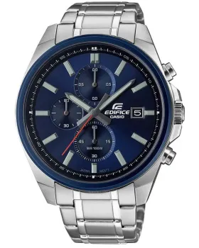 Ανδρικό ρολόι Casio Edifice EFV-610DB-2AVUEF, Μπλε καντράν, Μπρασελέ από Ανοξείδωτο ατσάλι