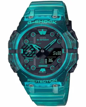 Ανδρικό ρολόι Casio G-Shock Chronograph GA-B001G-2AER, Μαύρο καντράν, Λουρί από Καουτσούκ