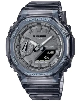 Ανδρικό ρολόι Casio G-Shock GMA-S2100SK-1AER, Ανθρακί καντράν, Λουρί από Καουτσούκ