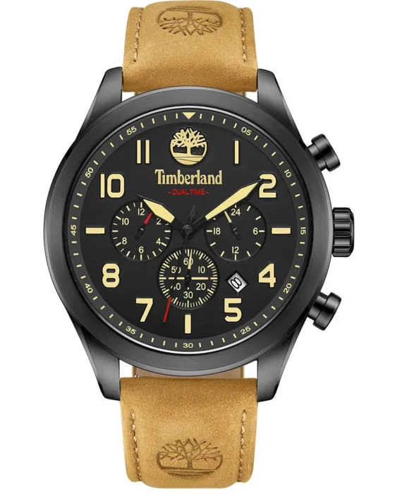 Male watch Timberland Ashmont TDWGF0009701, Black dial, Strap in Leather