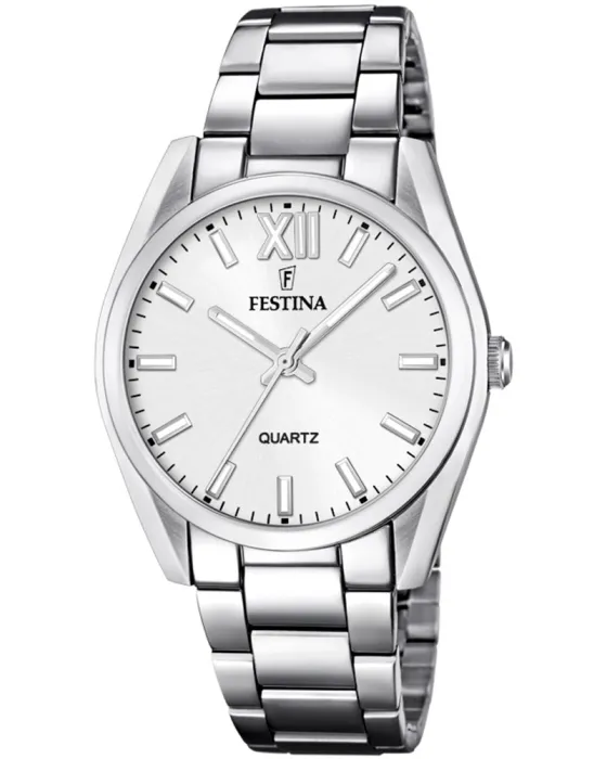 Γυναικείο ρολόι Festina Alegria F20622/1, Ασημί καντράν, Μπρασελέ από Ανοξείδωτο ατσάλι