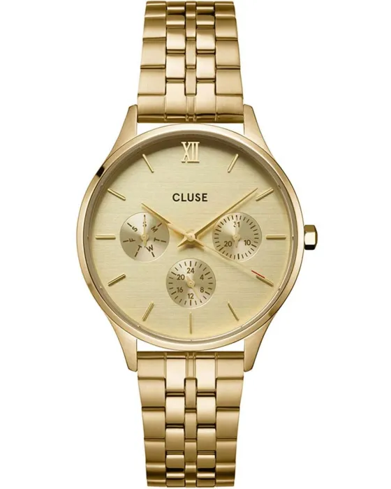 Women's watch Cluse Minuit CW10701, Gold dial, Bracelet in Stainless Steel