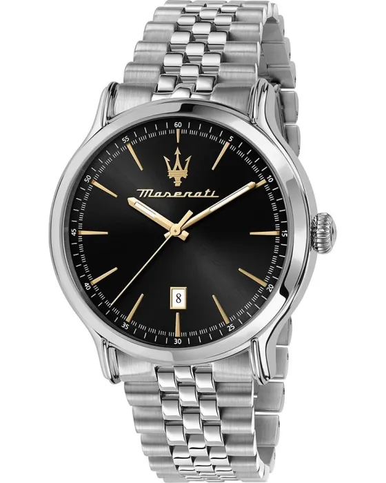 Men's watch Maserati Epoca R8853118024, Black dial, Bracelet in Stainless Steel