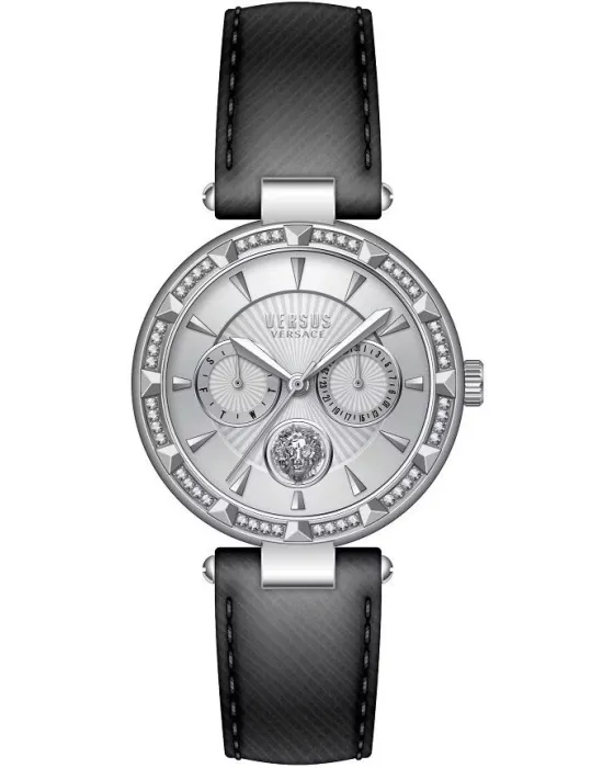 Γυναικείο ρολόι Versus Versace Sertie VSPOS3221, Ασημί καντράν, Λουρί από Δερμάτινο