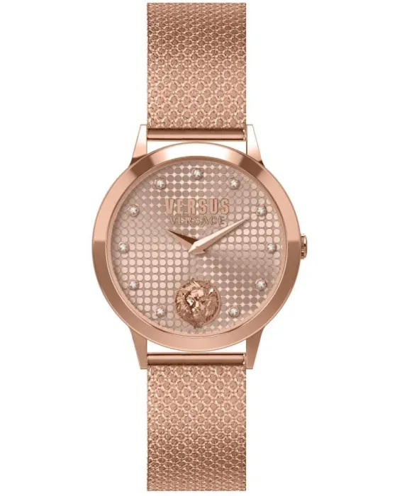 Γυναικείο ρολόι Versus Versace VSP571821, Ροζ Χρυσό καντράν, Μπρασελέ από Ανοξείδωτο ατσάλι