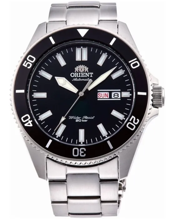 Ανδρικό ρολόι Orient Automatic RA-AA0008B19B, Μαύρο καντράν, Μπρασελέ από Ανοξείδωτο ατσάλι