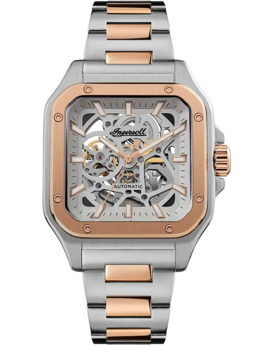 Ανδρικό ρολόι Ingersoll Ollie Automatic I14502, Ασημί καντράν, Μπρασελέ από Ανοξείδωτο ατσάλι