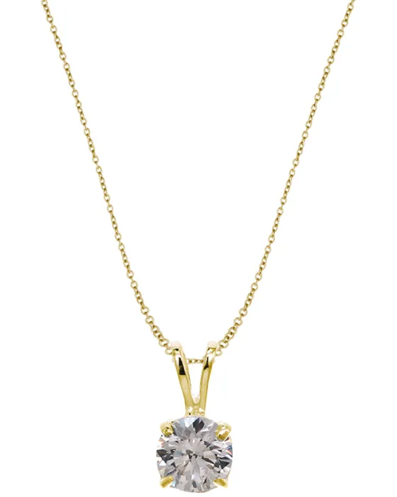 Vogue Solitaire Necklace 2017065241.1, Silver 925, Gold
