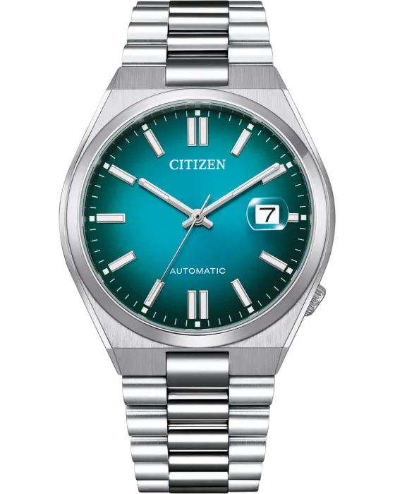 Men's watch Citizen Tsuyosa Automatic NJ0151-88X, Turquoise dial, Bracelet in Stainless Steel