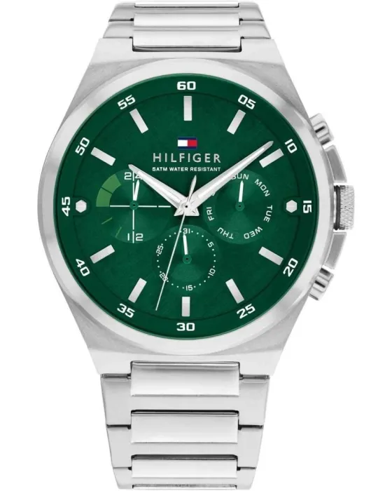 Ανδρικό ρολόι Tommy Hilfiger Dexter 1792088, Πράσινο καντράν, Μπρασελέ από Ανοξείδωτο ατσάλι