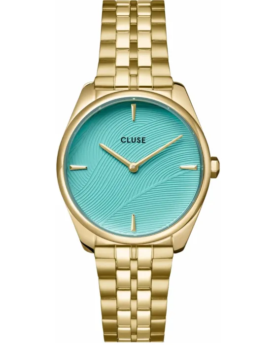 Women's watch Cluse Féroce Petite CW11220, Turquoise dial, Bracelet in Stainless Steel