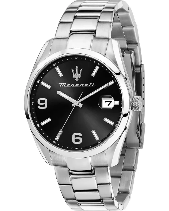 Men's watch Maserati Attrazione R8853151007, Black dial, Bracelet in Stainless Steel