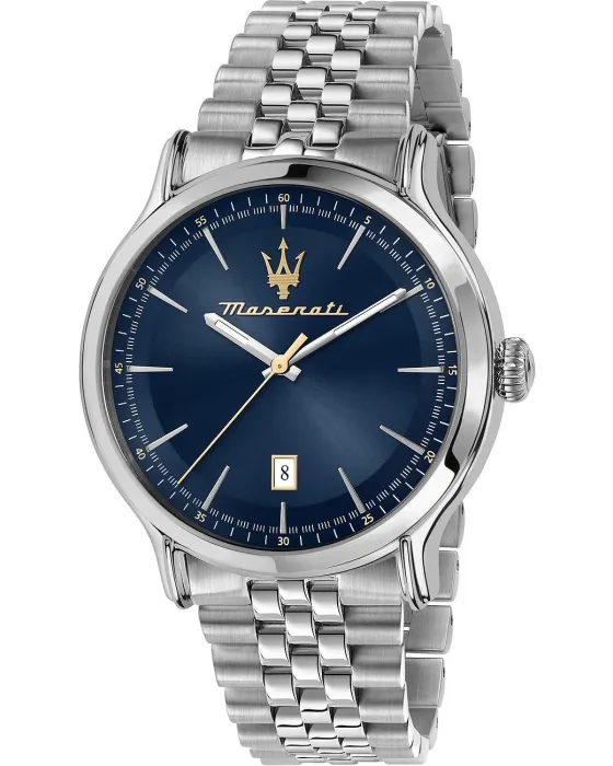 Men's watch Maserati Epoca R8853118021, Blue dial, Bracelet in Stainless Steel