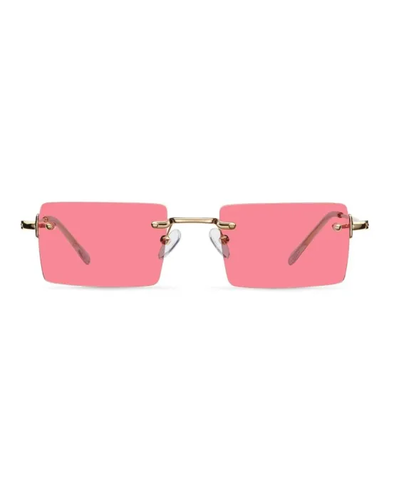 Sunglasses Meller Rufaro Gold Rose RU-GOLDROSE, Gold frame, Pink lenses, UV400 CATEGORY 3