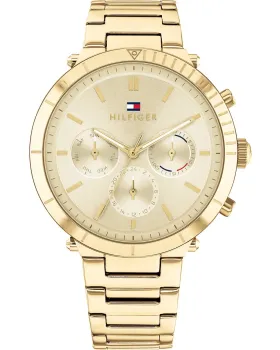 Γυναικείο ρολόι Tommy Hilfiger Emery 1782350, Χρυσό καντράν, Μπρασελέ από Ανοξείδωτο ατσάλι