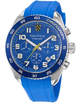 Ανδρικό ρολόι Nautica Chronograph NAPKBS225, Μπλε καντράν, Λουρί από Καουτσούκ