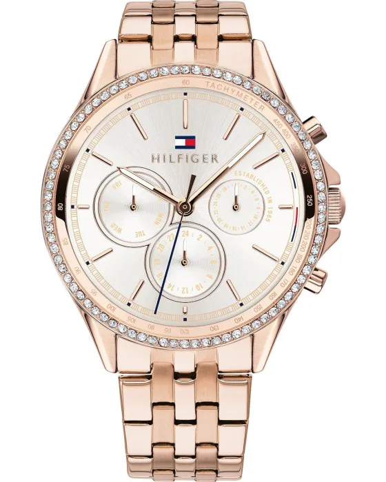Γυναικείο ρολόι Tommy Hilfiger Ari 1781978, Λευκό καντράν, Μπρασελέ από Ανοξείδωτο ατσάλι