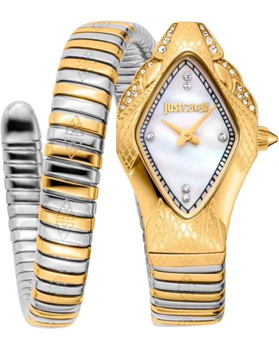 Female watch Just Cavalli Ferocious JC1L306M0065, Silver dial, Bracelet in Stainless Steel