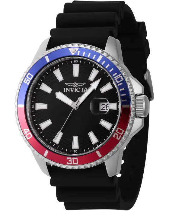 Men's watch Invicta Pro Diver 46131, Black dial, Strap in Rubber