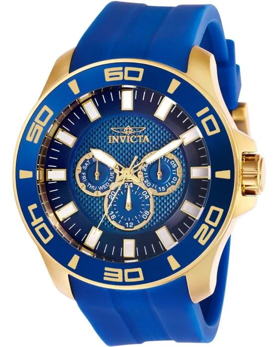 Male watch Invicta Pro Diver 28002, Blue dial, Strap in Rubber