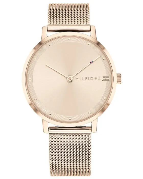 Γυναικείο ρολόι Tommy Hilfiger Pippa 1782150, Ροζ Χρυσό καντράν, Μπρασελέ από Ανοξείδωτο ατσάλι