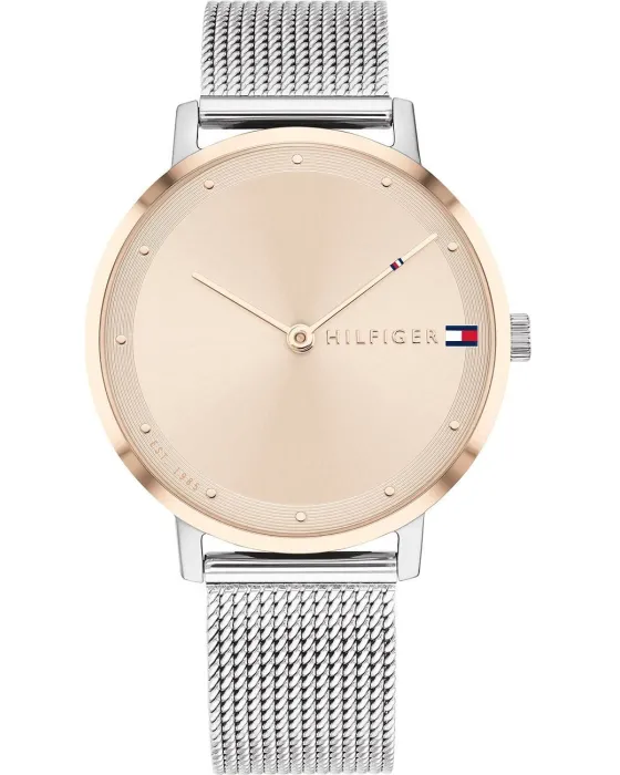 Γυναικείο ρολόι Tommy Hilfiger Pippa 1782151, Ροζ Χρυσό καντράν, Μπρασελέ από Ανοξείδωτο ατσάλι