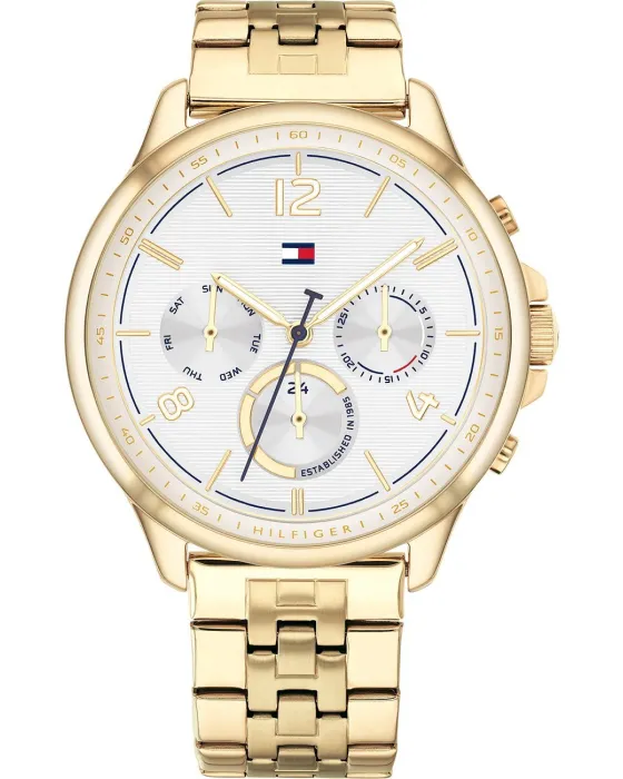 Γυναικείο ρολόι Tommy Hilfiger Harper 1782223, Λευκό καντράν, Μπρασελέ από Ανοξείδωτο ατσάλι