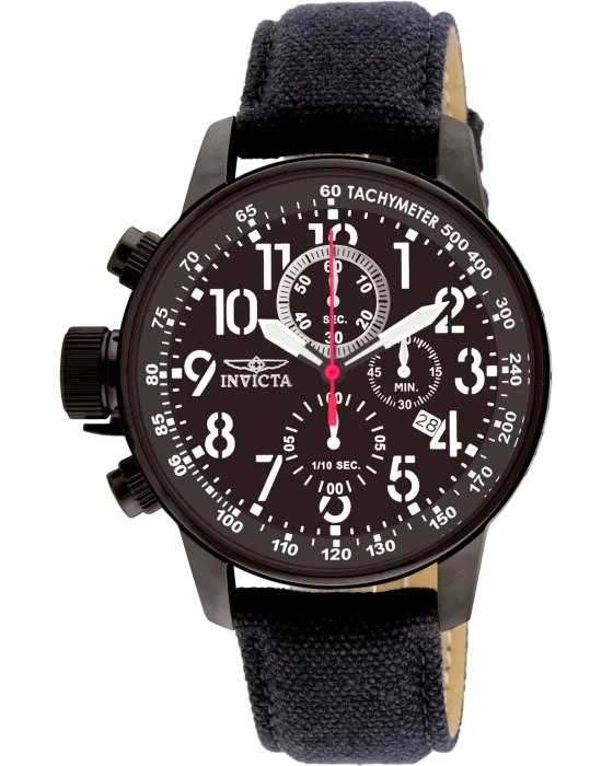 Ανδρικό ρολόι Invicta I-Force Chronograph 1517, Μαύρο καντράν, Λουρί από Υφασμάτινο