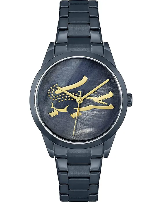 Female watch Lacoste Ladycroc 2001215, Blue dial, Bracelet in Stainless Steel