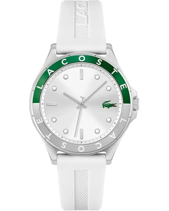 Γυναικείο ρολόι Lacoste Swing 2001265, Ασημί καντράν, Λουρί από Καουτσούκ
