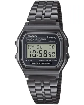 Ανδρικό / Γυναικείο ρολόι Casio Vintage A158WETB-1AEF, Ψηφιακό καντράν, Μπρασελέ από Ανοξείδωτο ατσάλι