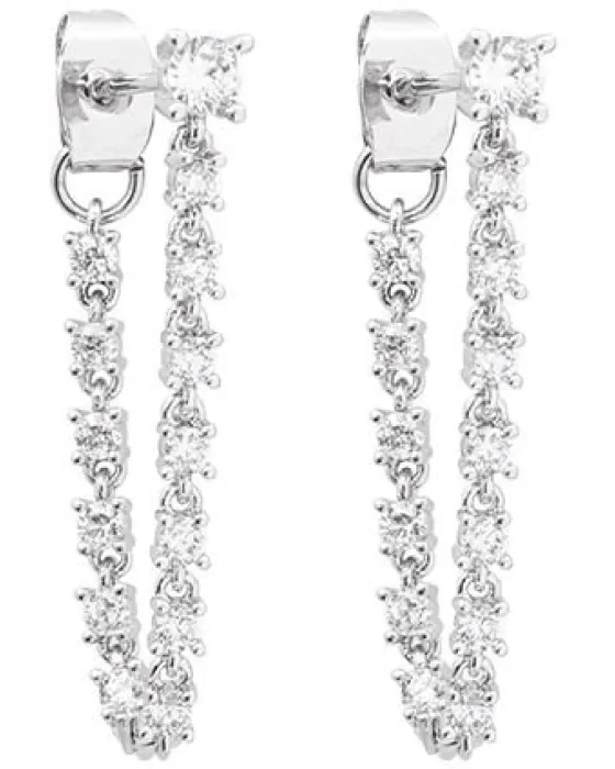Σκουλαρίκια For You Jewels Astrid E17027, Ασήμι 925 / Ατσάλι, Ασημί