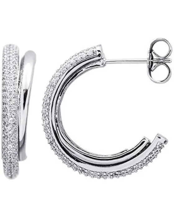 Σκουλαρίκια For You Jewels Mable E17195, Ασήμι 925, Ασημί