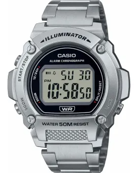 Male watch Casio Collection W-219HD-1AVEF, Digital dial, Bracelet in Stainless Steel