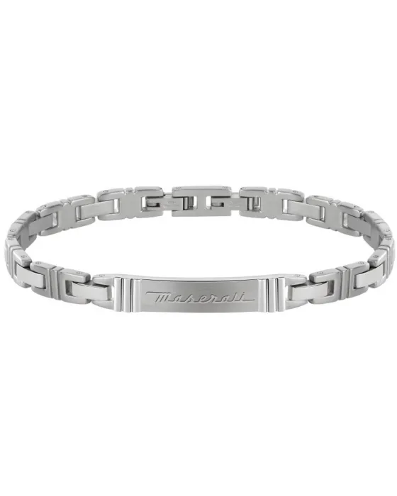 Βραχιόλι Maserati JM218AMF03, Stainless steel, Silver