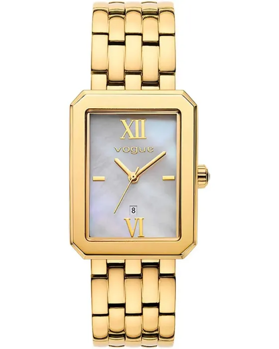 Γυναικείο ρολόι Vogue Octagon 2020613741, Φίλντισι καντράν, Μπρασελέ από Ανοξείδωτο ατσάλι