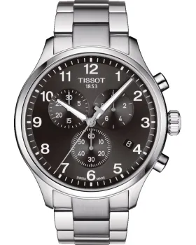 Male watch Tissot Classic XL Chronograph T1166171105701, Black dial, Bracelet in Stainless Steel