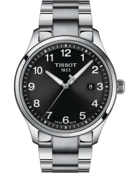 Ανδρικό ρολόι Tissot XL Classic T1164101105700, Μαύρο καντράν, Μπρασελέ από Ανοξείδωτο ατσάλι
