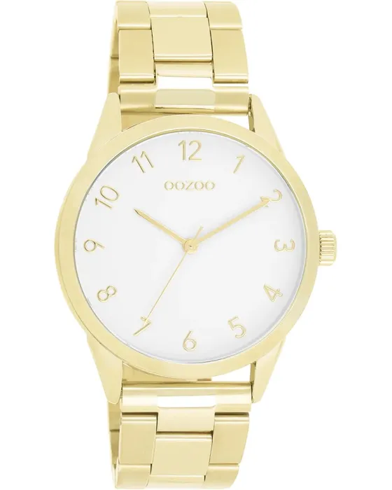 Female watch Oozoo Timepieces C11424, Gold dial, Bracelet in Stainless Steel
