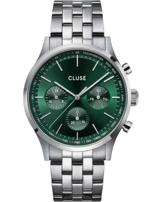 Men's watch Cluse Antheor CW21002, Green dial, Bracelet in Stainless Steel