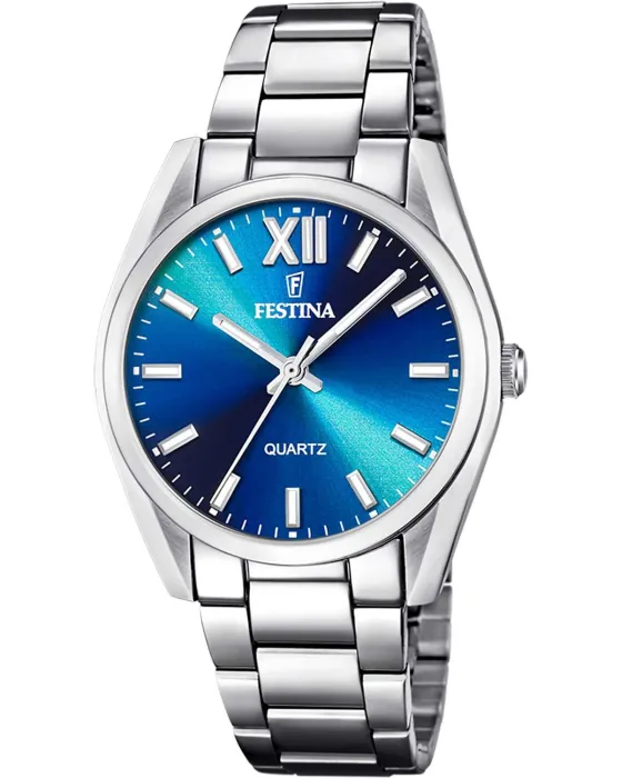 Γυναικείο ρολόι Festina Alegria F20622 / I, Μπλε καντράν, Μπρασελέ από Ανοξείδωτο ατσάλι